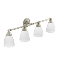 Moen YB2264 Brushed nickel four globe bath light