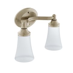 Moen YB2862 Brushed nickel two globe bath light