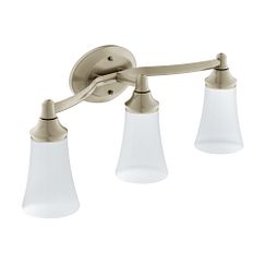 Moen YB2863 Brushed nickel three globe bath light