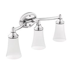 Moen YB2863 Brushed nickel three globe bath light