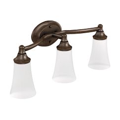 Moen YB2863 Brushed nickel three globe bath light