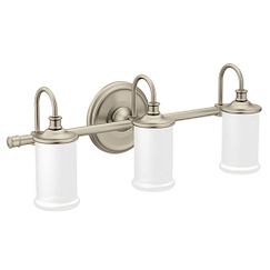 Moen YB6463 Brushed nickel three globe bath light