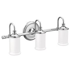 Moen YB6463 Brushed nickel three globe bath light