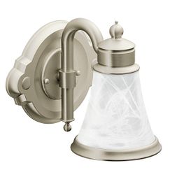 Moen YB9861 Brushed nickel one globe bath light