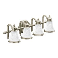 Moen YB9864 Brushed nickel four globe bath light