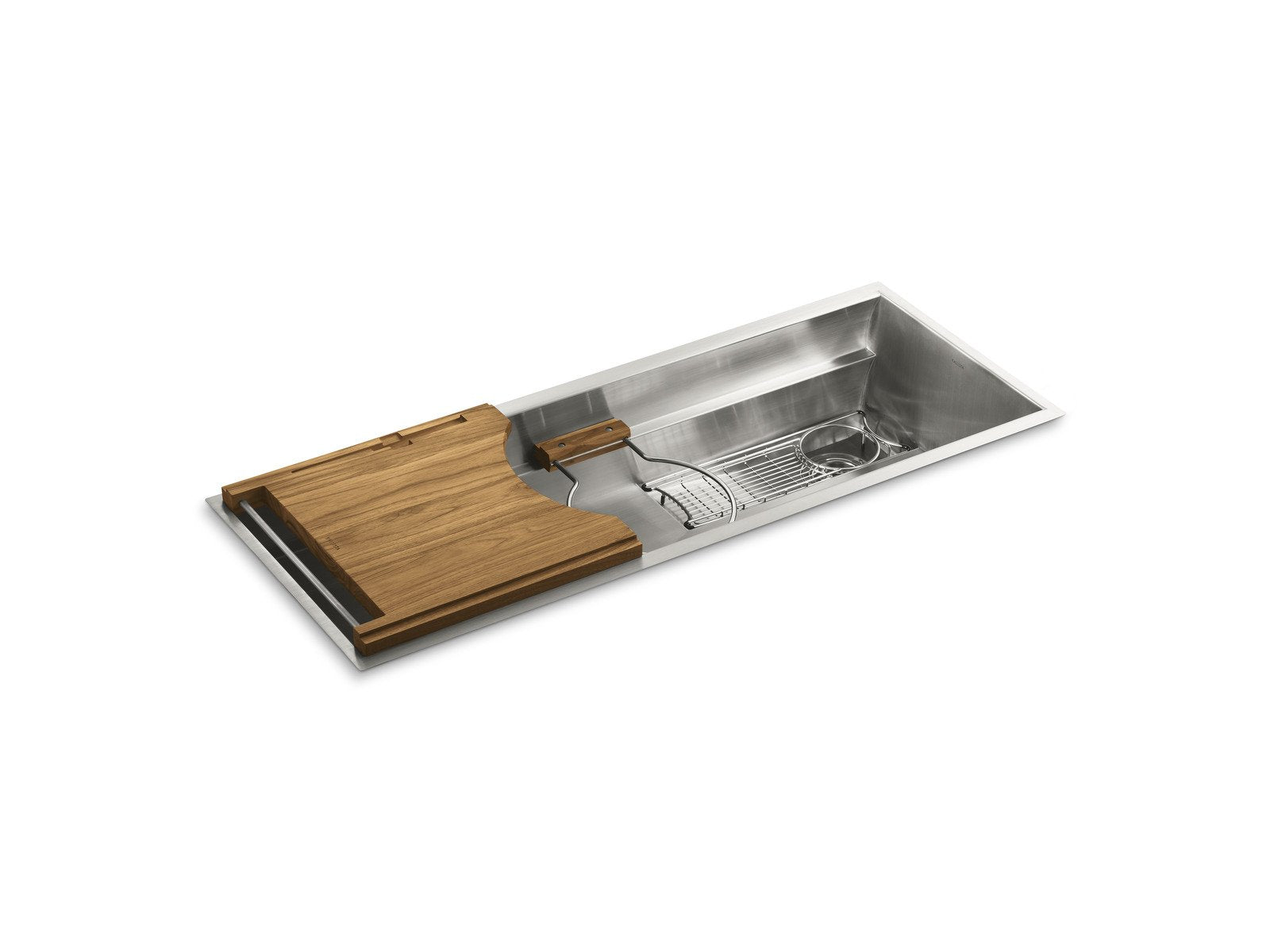 Kallista L20309-00-NA Multiere 45" Stainless Steel Kitchen Sink with Deluxe Accessories