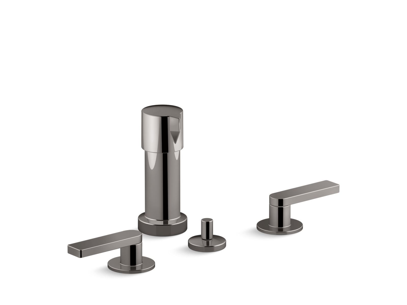 KOHLER K-73077-4 Composed Widespread bidet faucet with lever handles