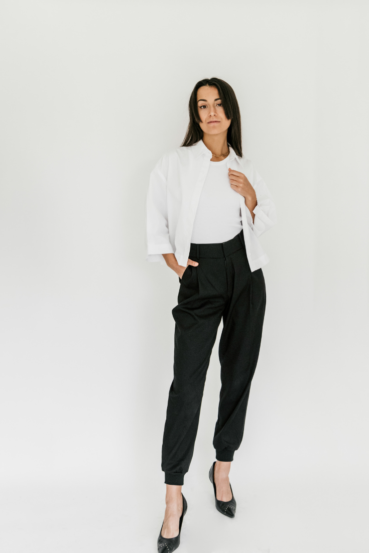 Arienne Trousers with Cara Tank and Audery Shirt