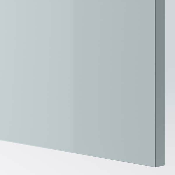 METOD / MAXIMERA Base Cabinet with 3 Fronts, 2 Low Drawers, 1 Medium and 1 High Drawer, in White/Kallarp Light Grey - Blue, 80x60 cm