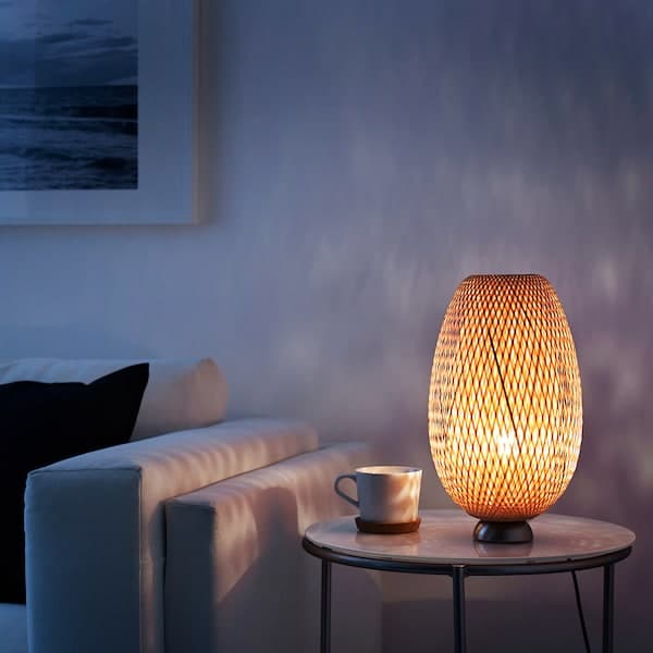 BÖJA Table lamp - bamboo/handmade