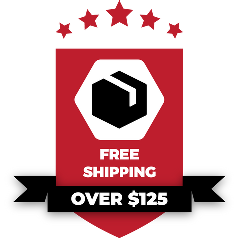 Free shipping on all orders over $125 in value.