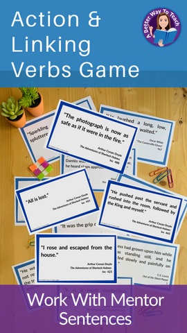 separating the verb types game