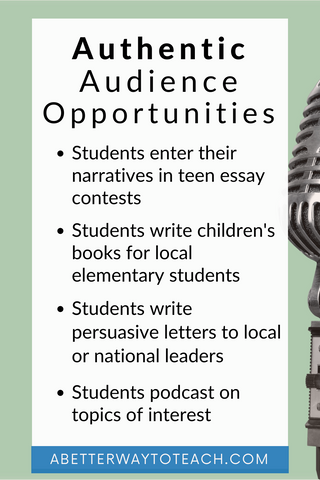 tips for bringing in authentic audience into your classroom
