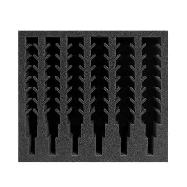 VersaDrive® Empty Long Series InsertFoam - 6 spaces (SETFM-LS-06)