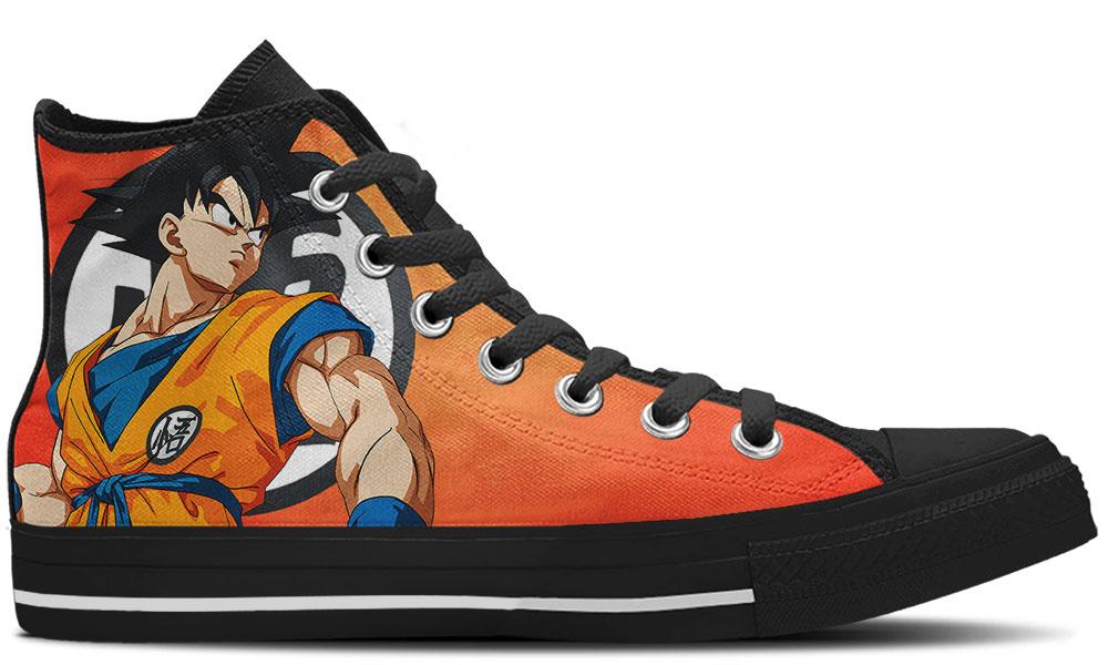 dragon ball z high top shoes