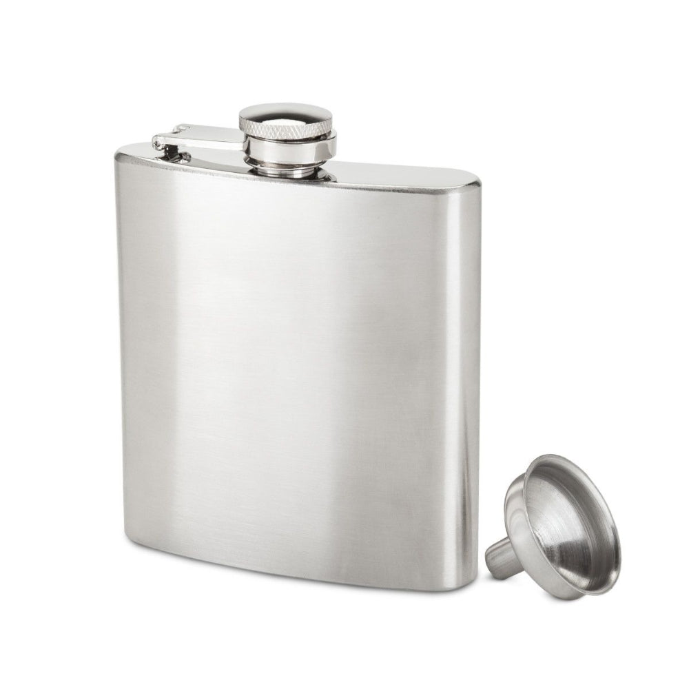 6oz Stainless Steel Flask with Funnel