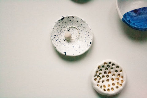 Air dry clay ring dishes