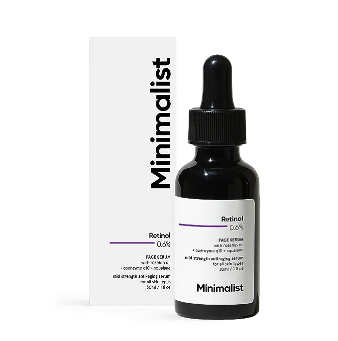 Minimalist Retinol 0.6% Mid-Strength Anti-Aging Face Serum