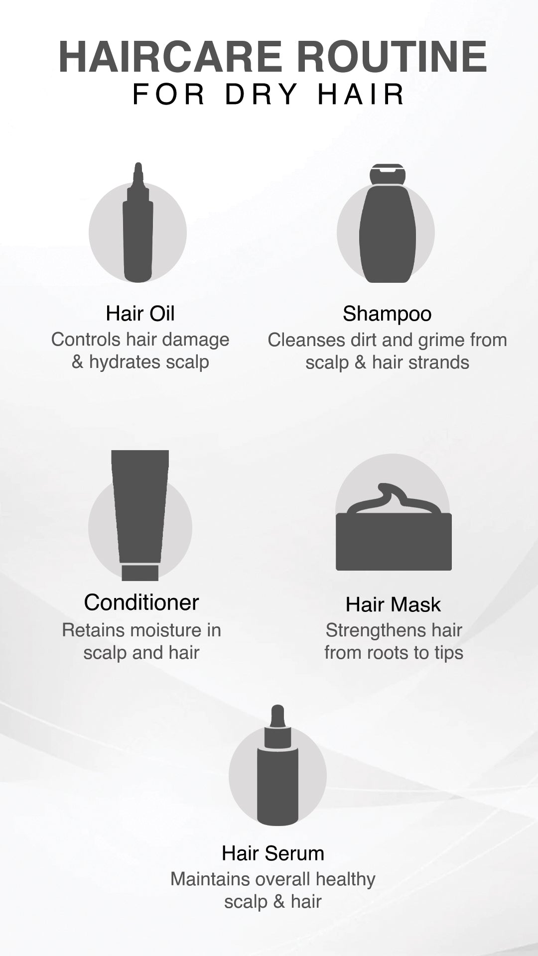 Hair care routine for dry hair