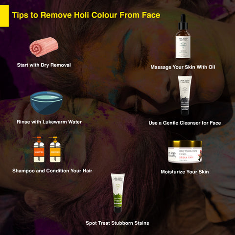 How to Remove Holi Colour From Face and Hair Post Celebrations