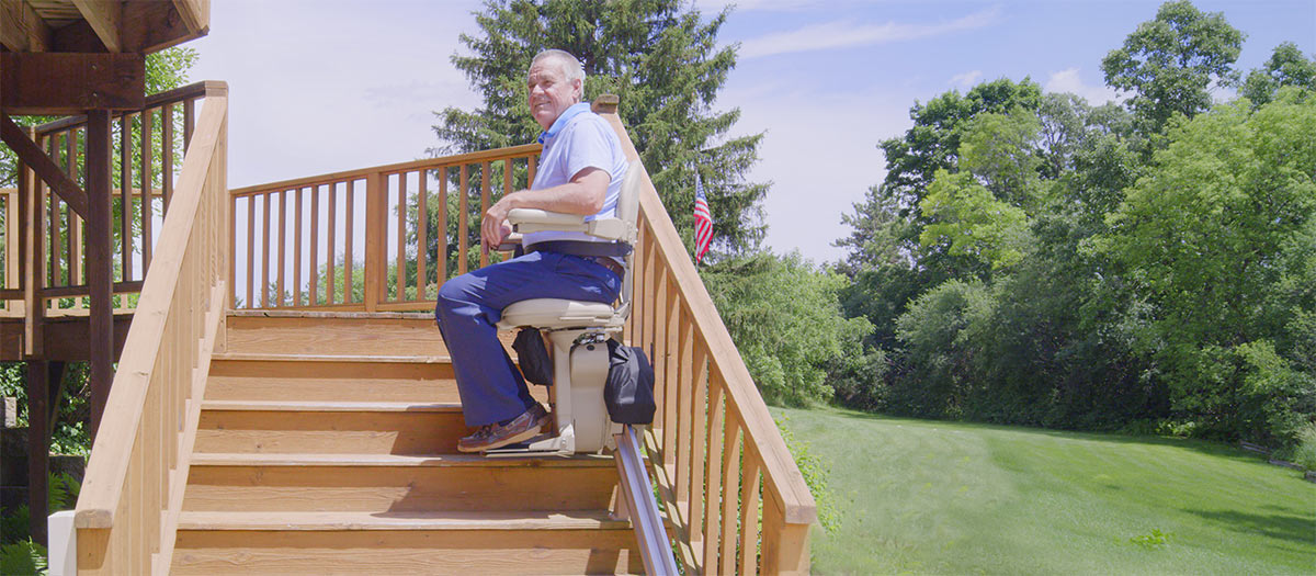 Outdoor Bruno Stairlifts 