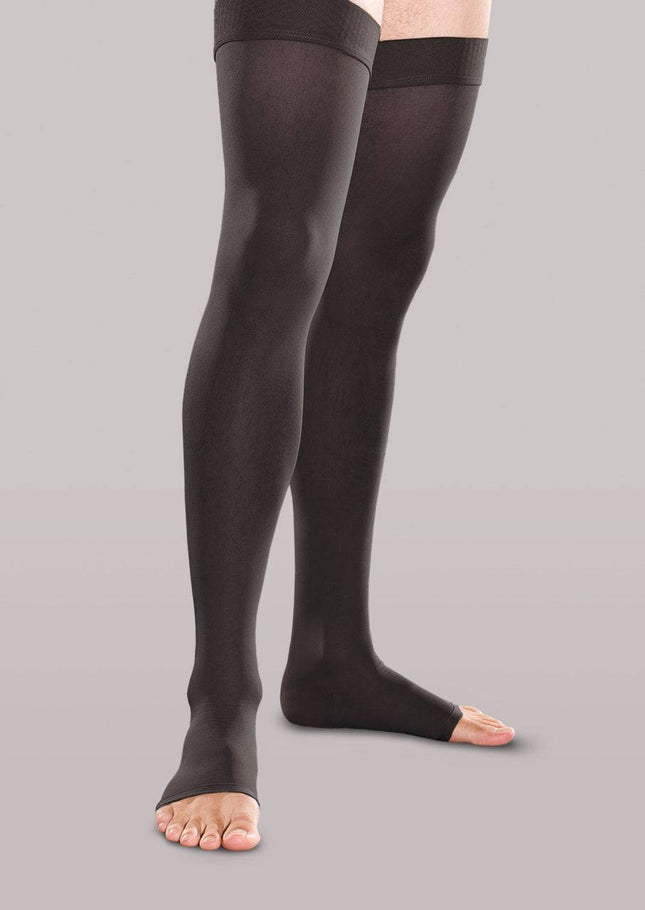 Unisex Moderate Support Open-Toe Thigh High
