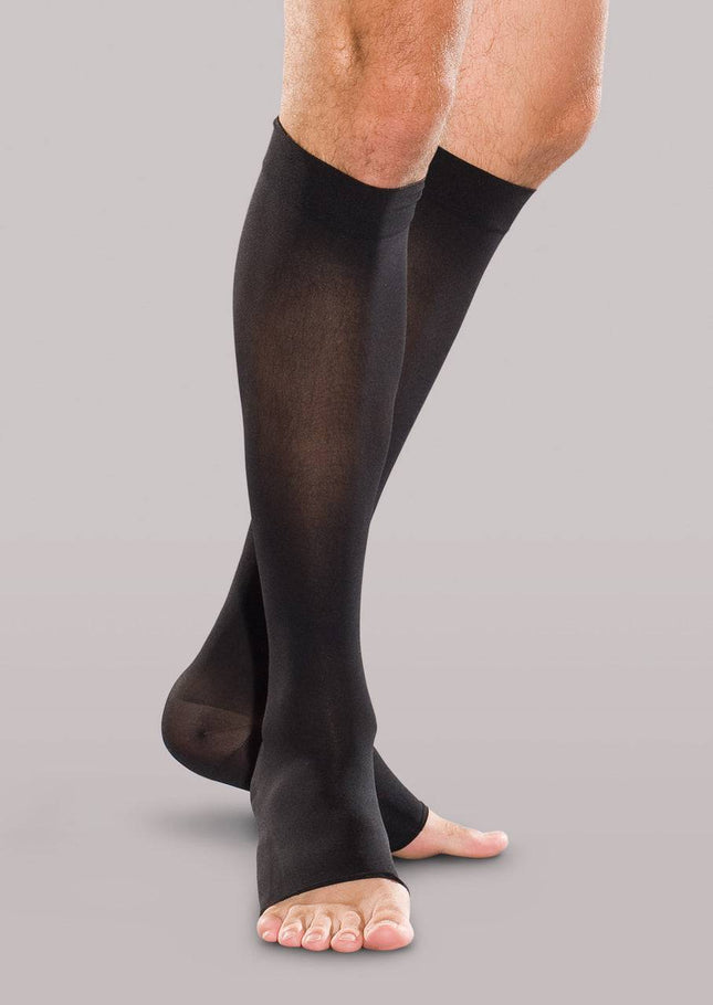 Unisex Moderate Support Open-Toe Thigh High