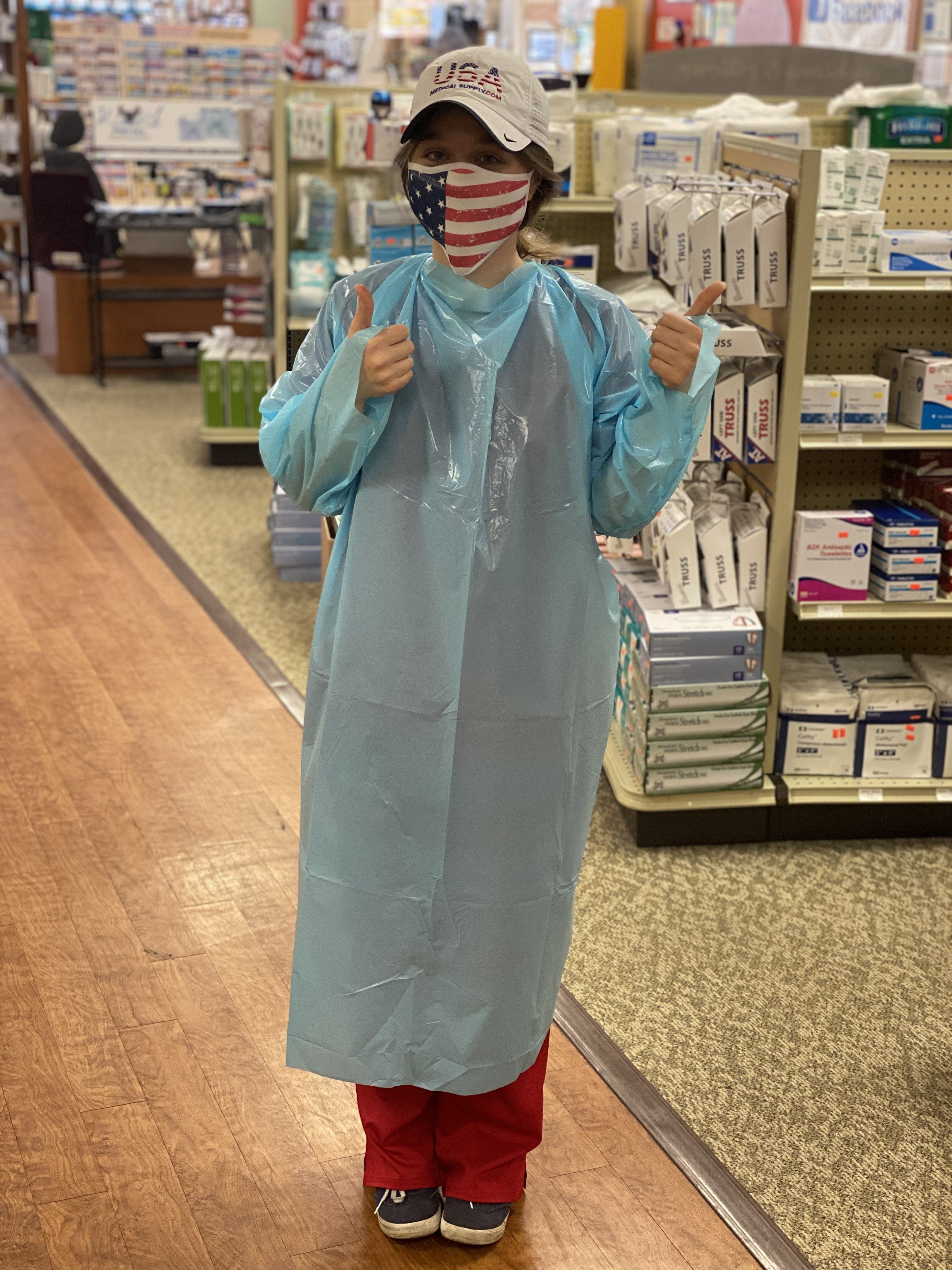 Washable Disposable Plastic Apron Gown PP PE TPU Fabric Lab Coat 40 45 GSM  Reinforced Disposable Gowns AAMI Coverall Safety510K FDA CE SGS Approved -  China Disposable Isolation Gown and Disposable Coverall