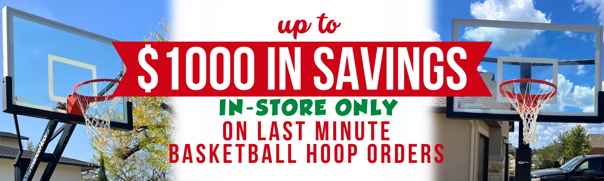 Christmas Basketball Hoop Blowout Sale