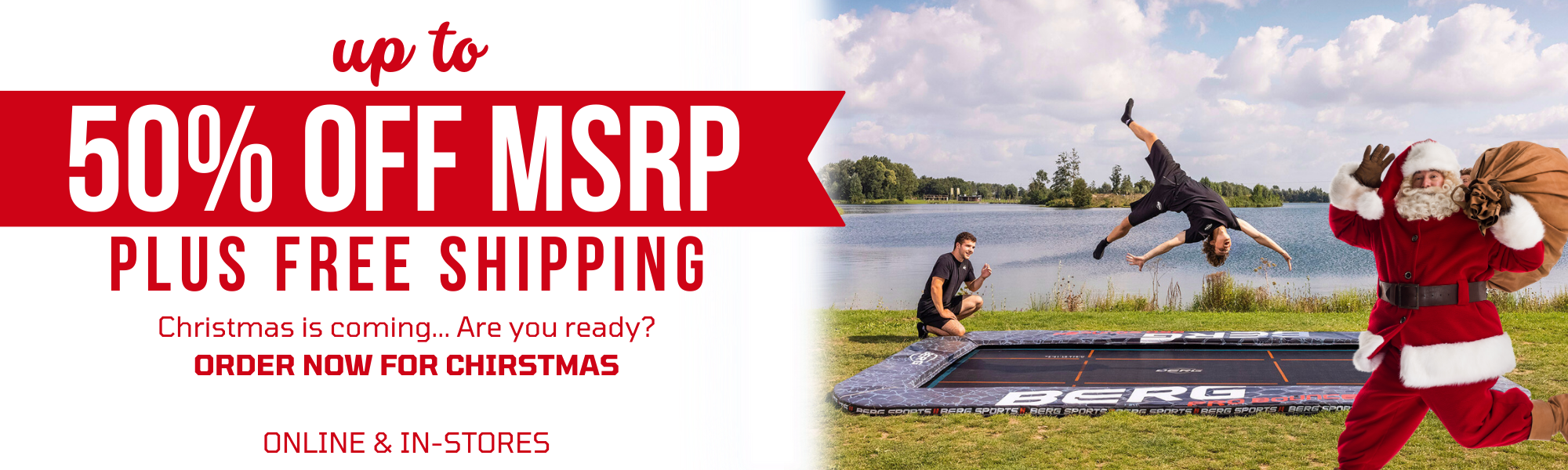 Christmas In-Ground Trampoline Sale