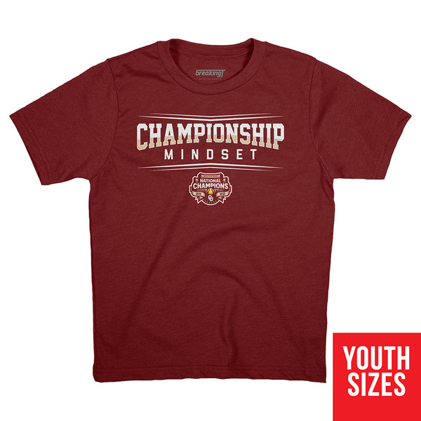 Oklahoma Softball: Championship Mindset Shirt - OU Licensed -BreakingT