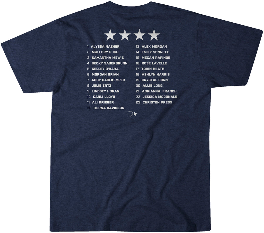 USWNT Players 4-Star Championship Shirt 