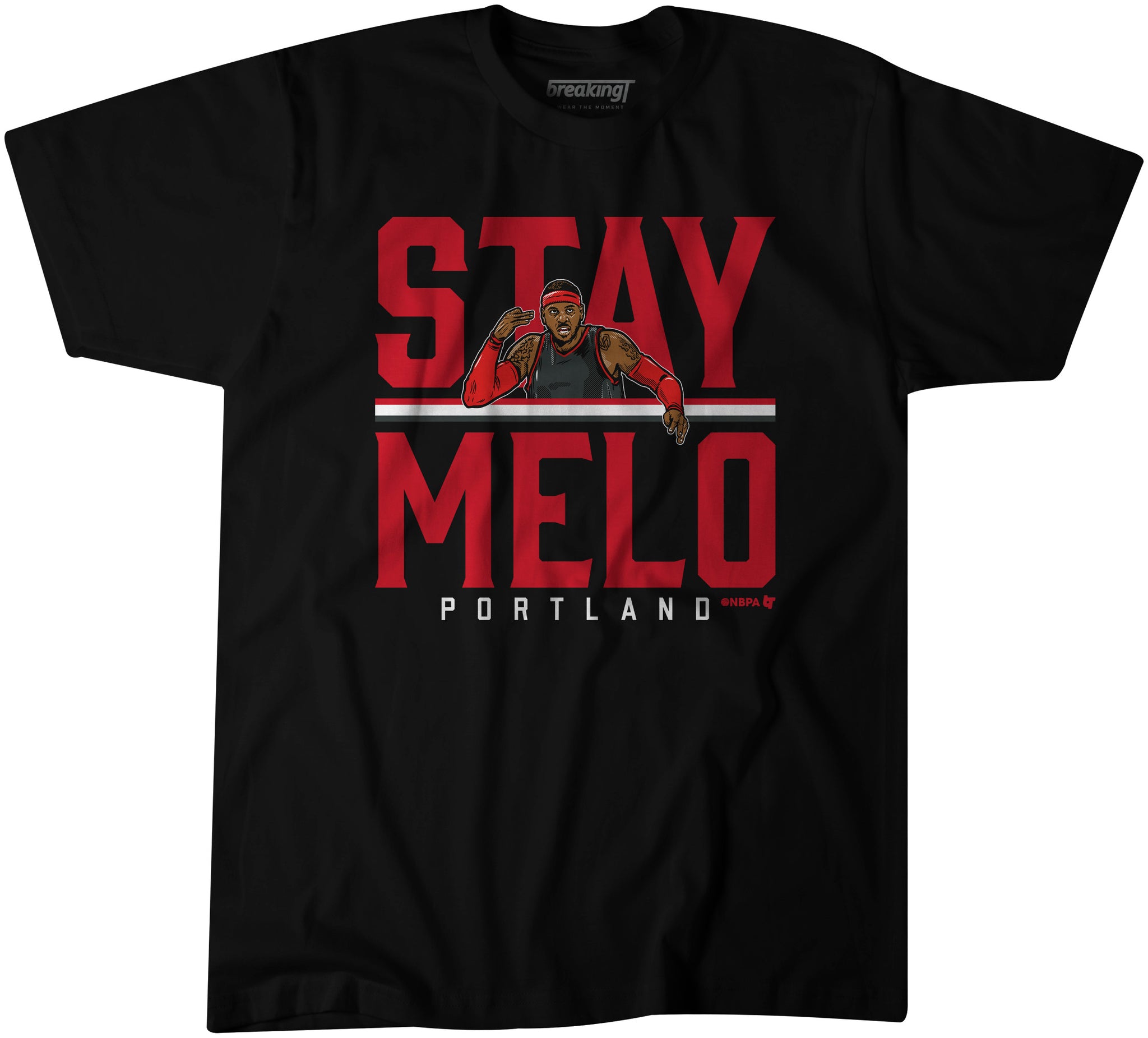 Carmelo Anthony Shirt, Stay Melo - NBPA 