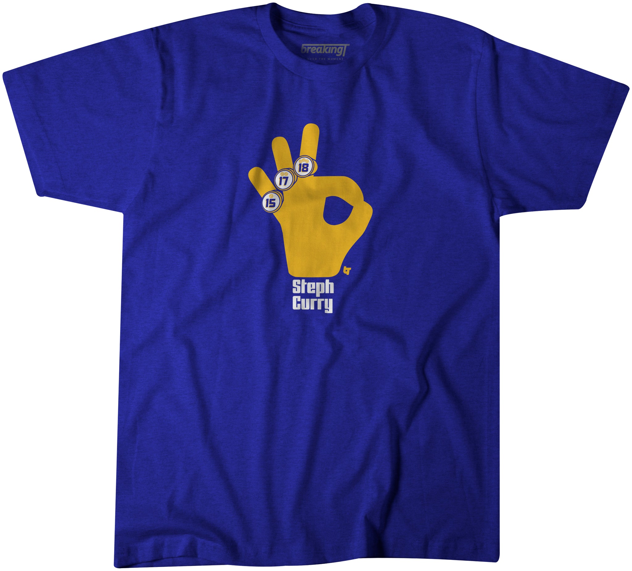 Steph Curry Shirt, Three Rings - BreakingT