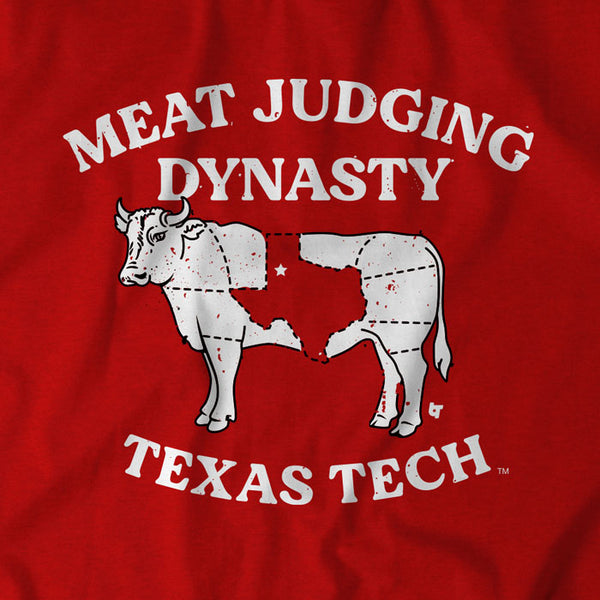 Meat Judging Dynasty Shirt+Hoodie - Licensed by Texas Tech - BreakingT