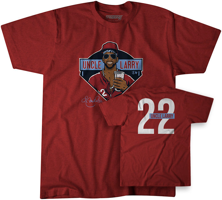 Men's Philadelphia Phillies Andrew McCutchen Majestic Red Official Name &  Number T-Shirt