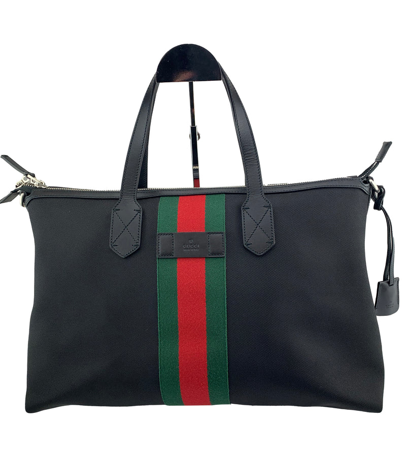 black gucci holdall