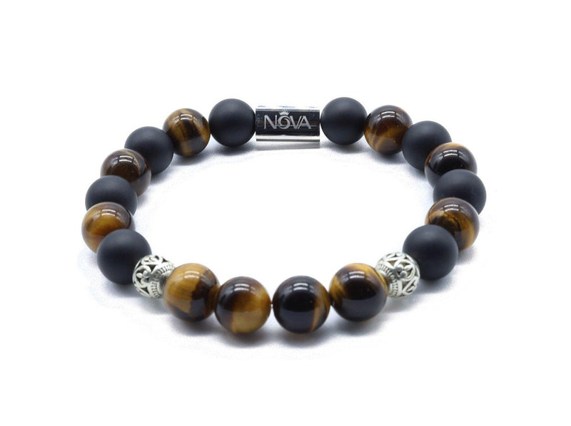 Matte Onyx Brown Tiger Eye And Nova Signature Bead Nova Jewelry