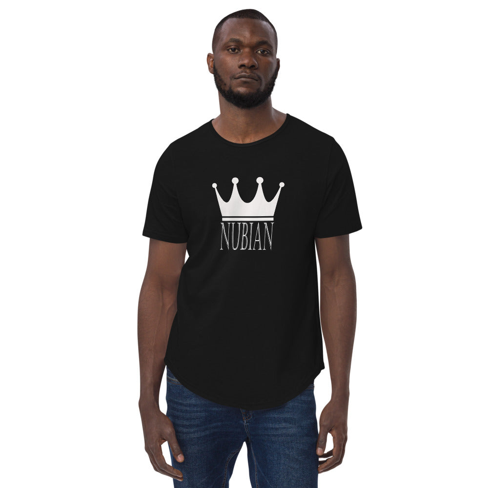 NUBIAN KING RED Men's Curved Hem T-Shirt – Design Art Loft