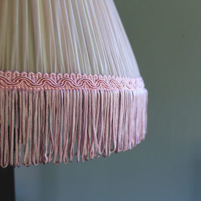 Chiffon Lampshade in Pale Pink