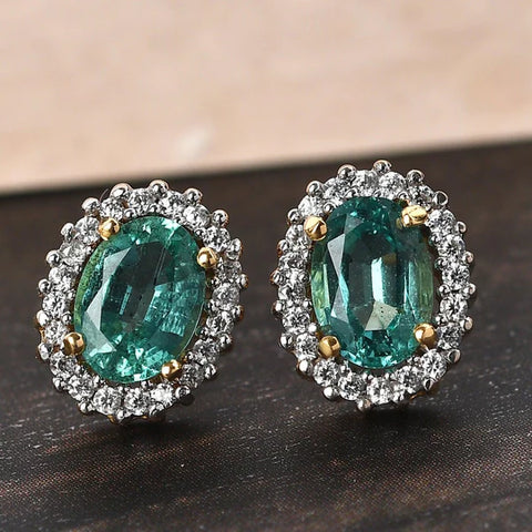 Emerald studs - inspiring jewelry