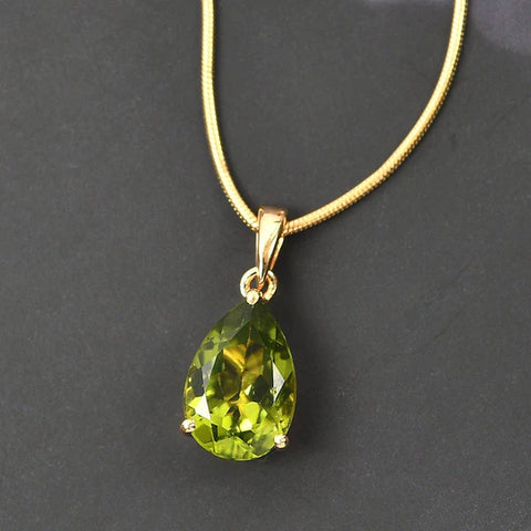 peridot necklace by inspiring jewelry