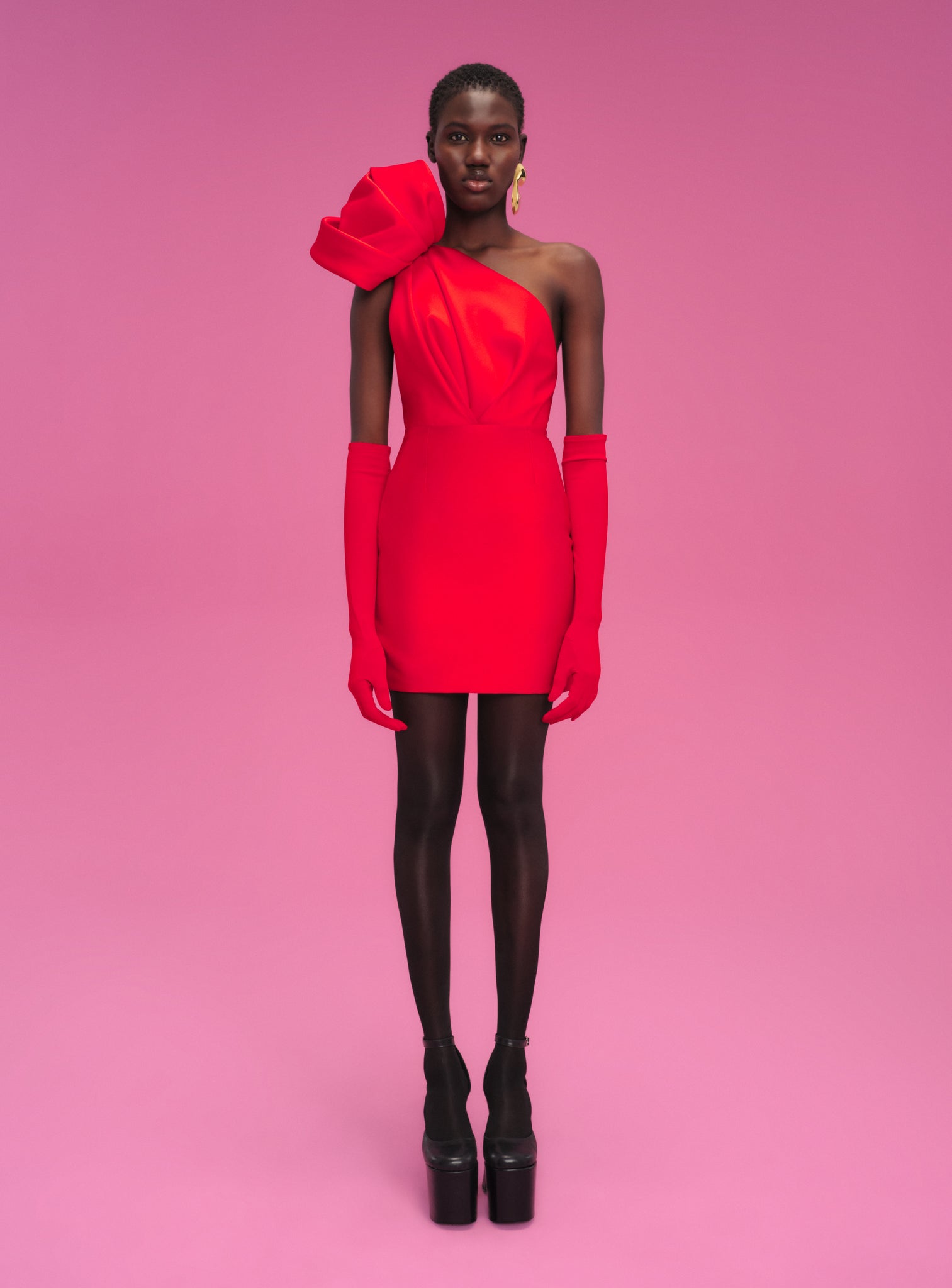 The Frida Mini Dress in Red – Solace London