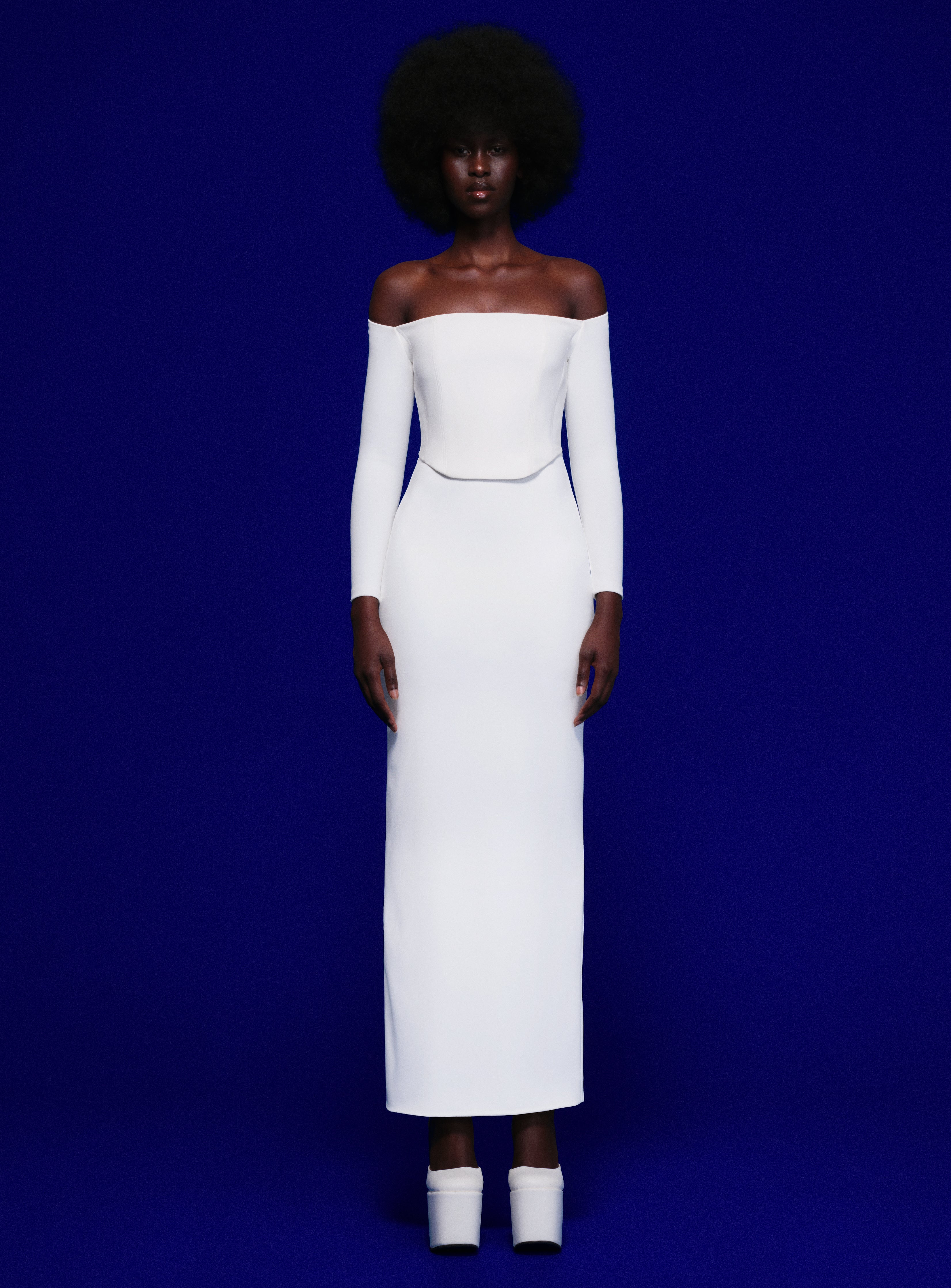 The Kae Maxi Dress in Cream#N#– Solace London