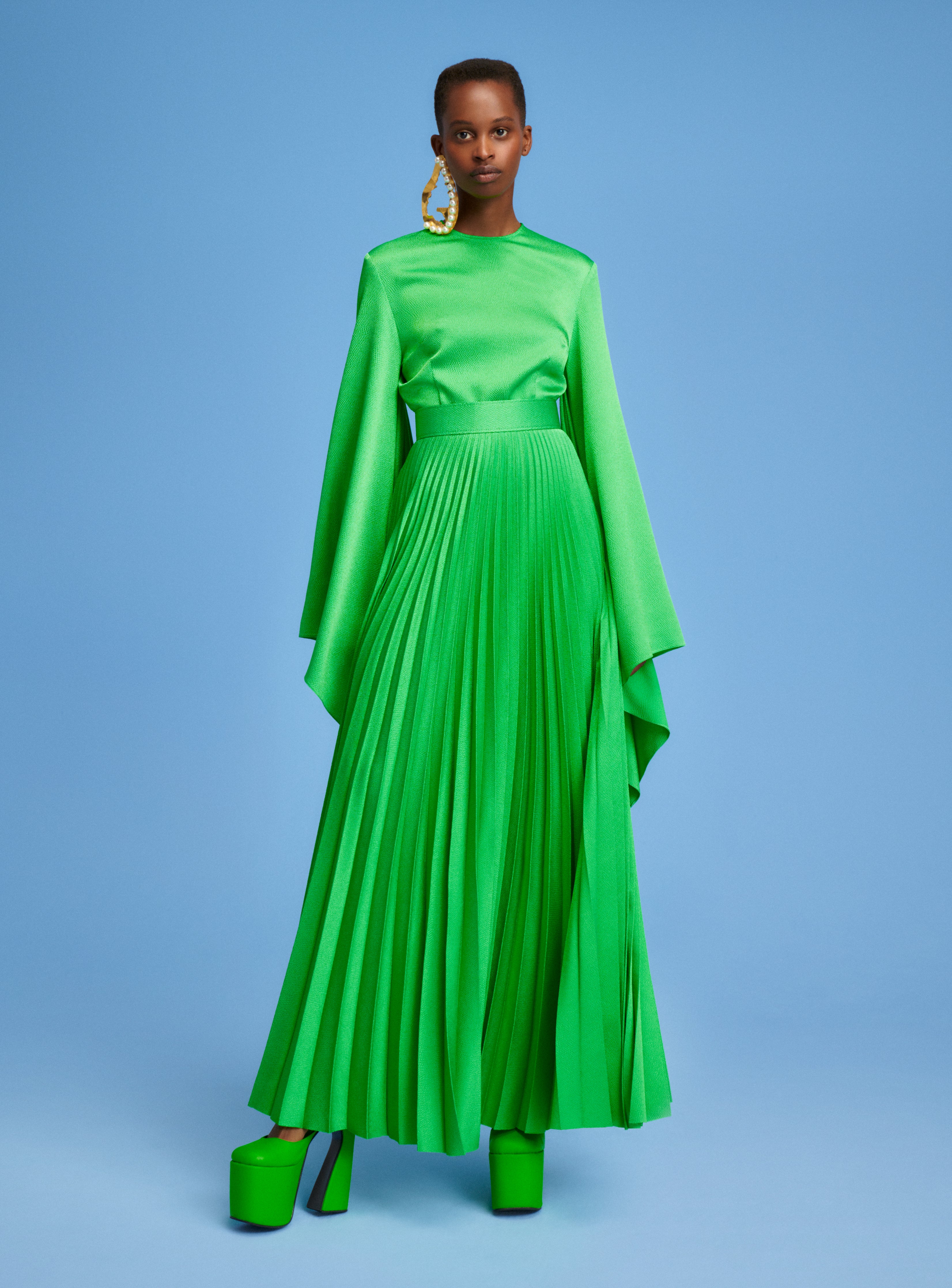 Solace London | The Sage Maxi Dress in Green