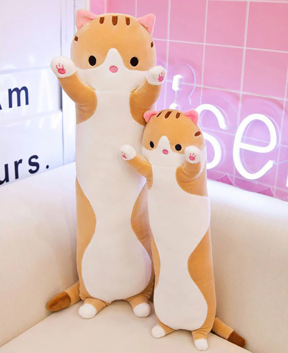 BnBies Lovely Soft Long Kitten Plush Pillow
