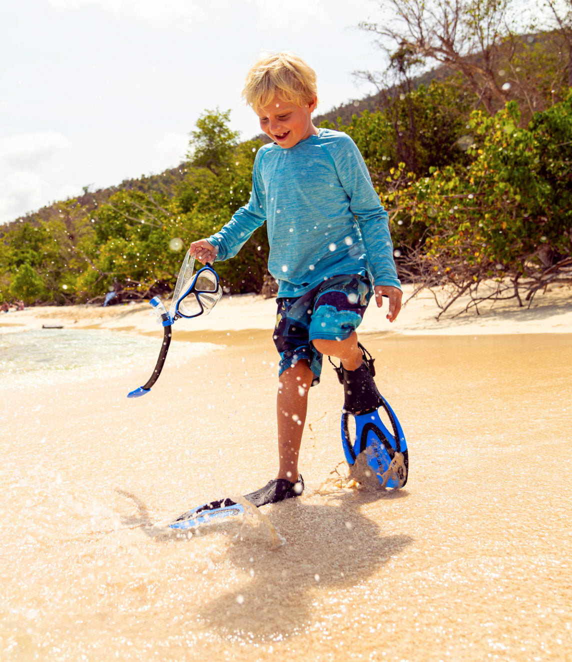 Snorkel and Goggle Set Snorkeling Gear for Kids Children Boys