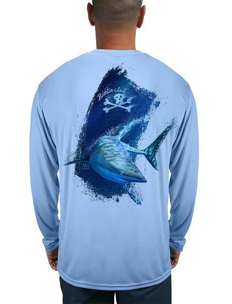 Men's Rattlin Jack Shark UV Hooded Fishing Shirt UPF 50 Sun