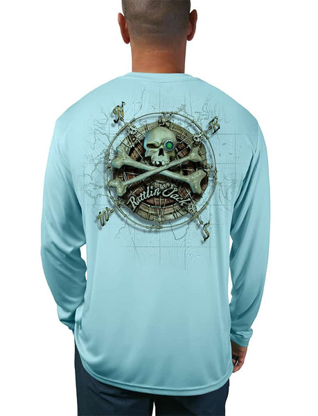 Chart Your Own Course Crab Mens UV Long Sleeve Shirt Dye Sublimation –  Rattlin Jack Sun Protection