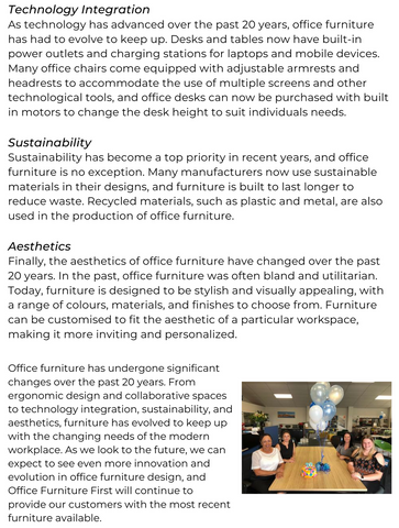 Blog post - 20 years of office furniture